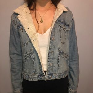 GAP Sherpa Lined Denim Jacket